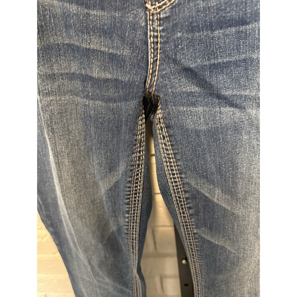 Seven7 Boot Cut Jeans Womens Size 12 Dark Wash Stretch Denim Classic Fit - Picture 7 of 9